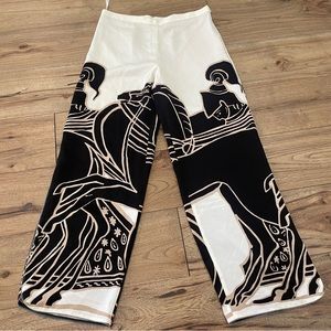 Tory Burch trocadero satin crepe wide leg trousers